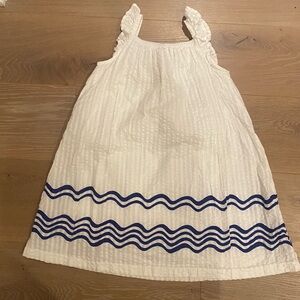 Size 5 white and blue dress from Stem (Nordstrom).